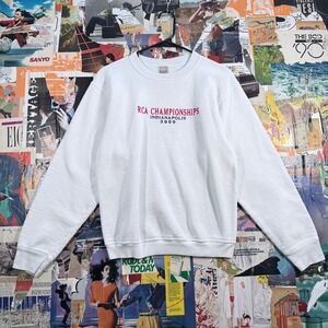 RCA Championships‎ Indianapolis 2000 Sweatshirt Mens Small White VTG